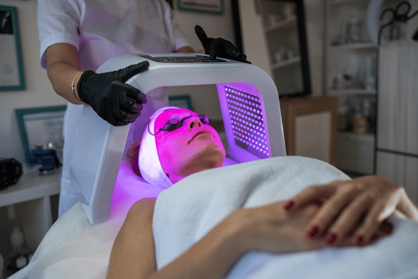 LED Light Therapy Regular treatments are beneficial Onyeka